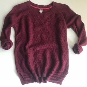 Maroon Argyle Sweater